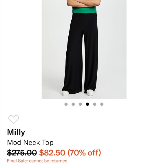 Milly mod neck top in emerald green 💚 - Picture 6 of 8